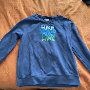 Columbia brand navy hike sweatshirt